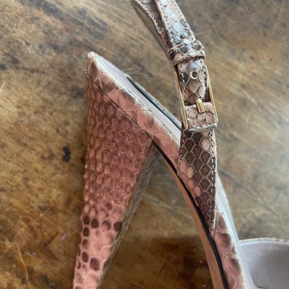 Bally PInk Python Stilletos - Picture 9 of 13